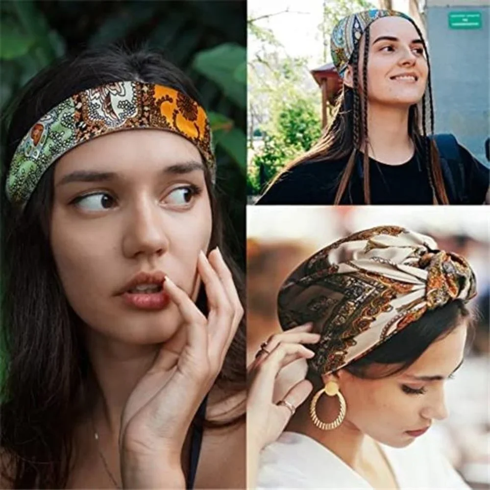 4PCS Large Satin Head Scarf for Women